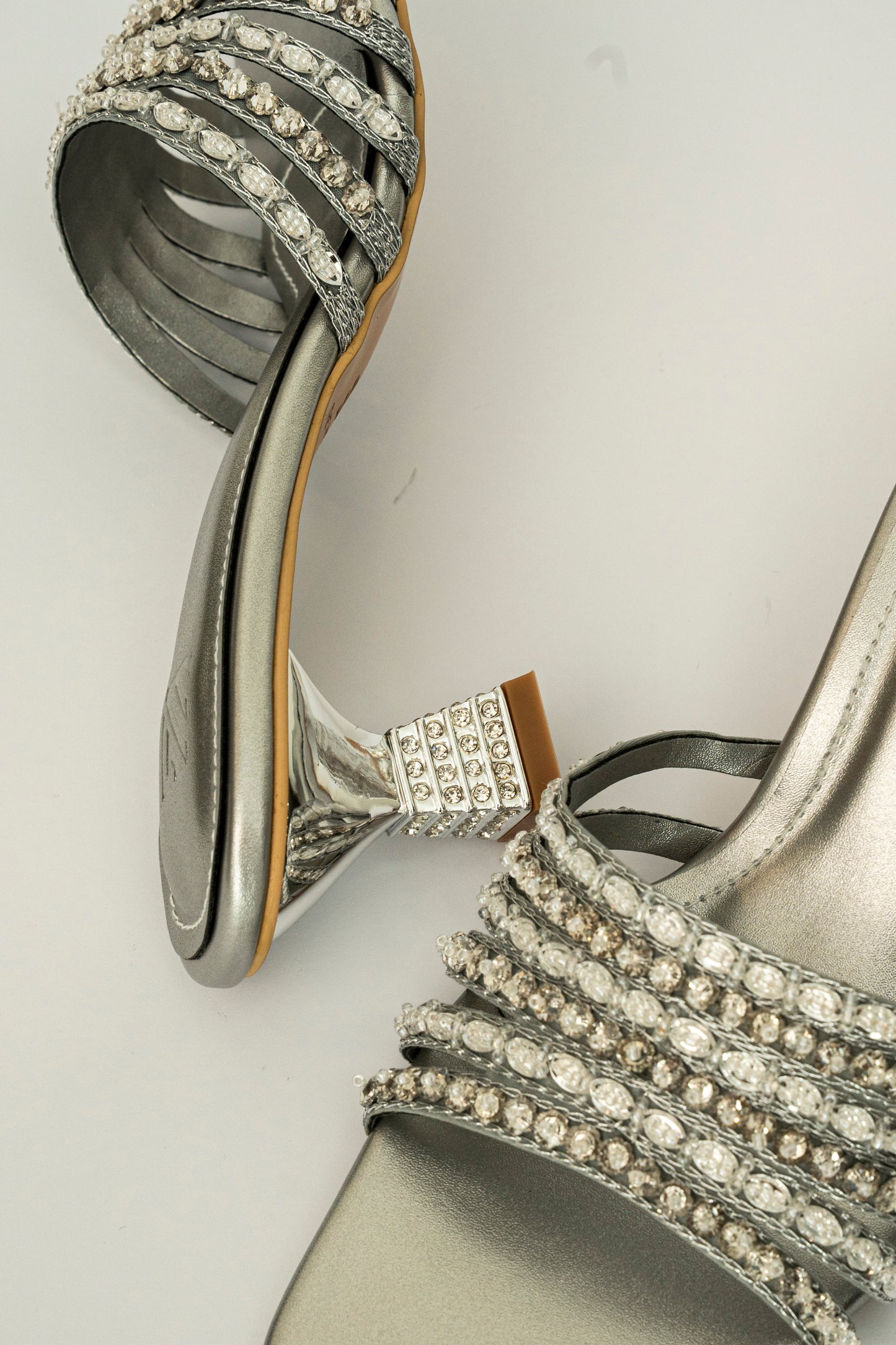 Rhinestone Strap Heels