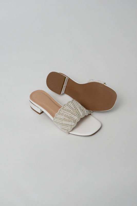 Pearl-Embellished Flats