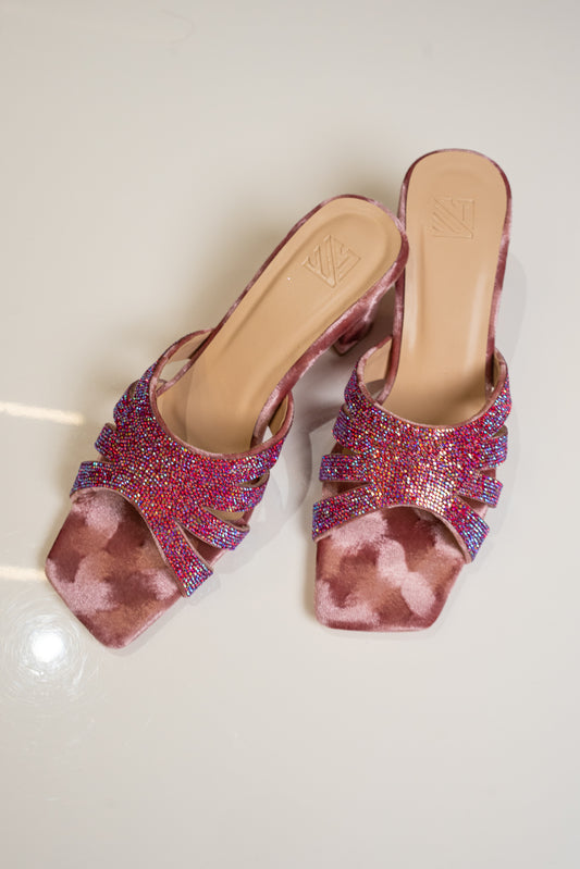 Shimmering Embellished Heels