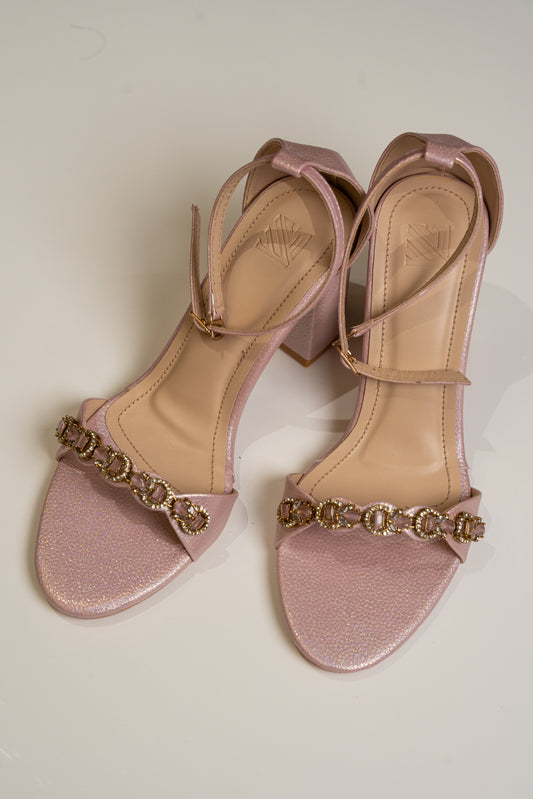 Ankle Strap Block Heels