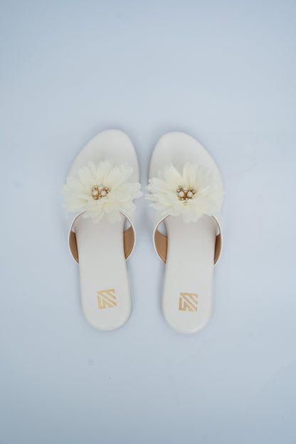 Floral Embellished Flats