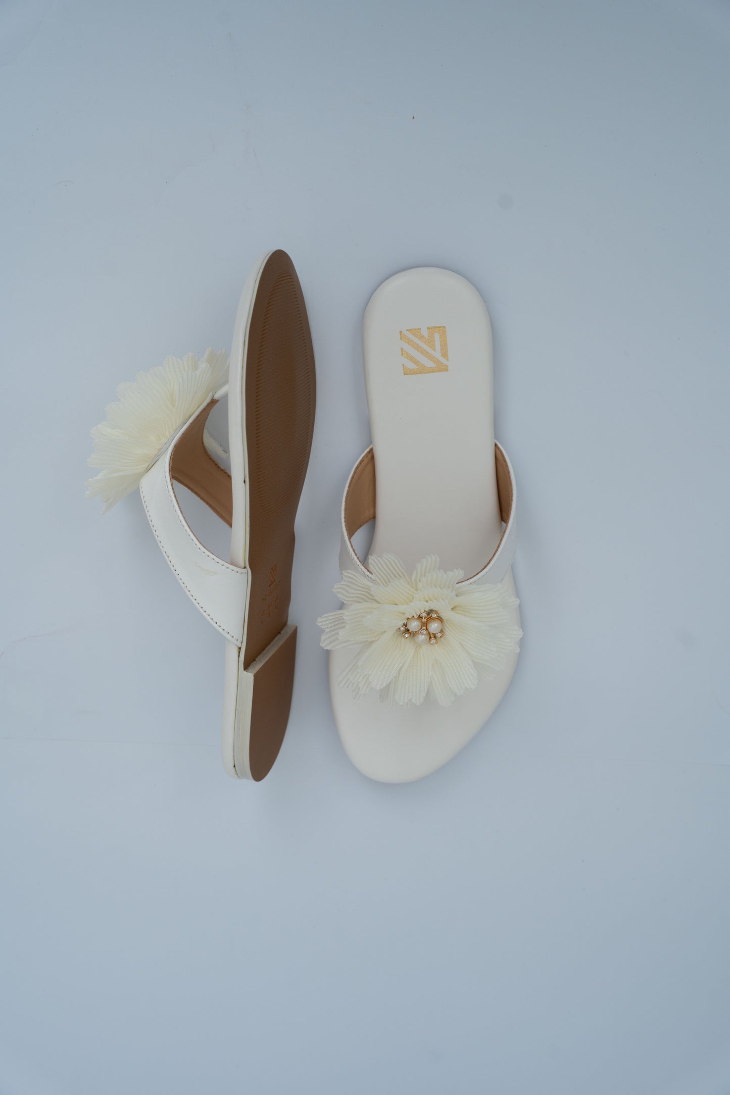 Floral Embellished Flats