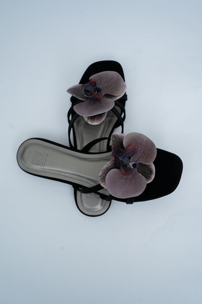 Orchid Flower Slide Flats