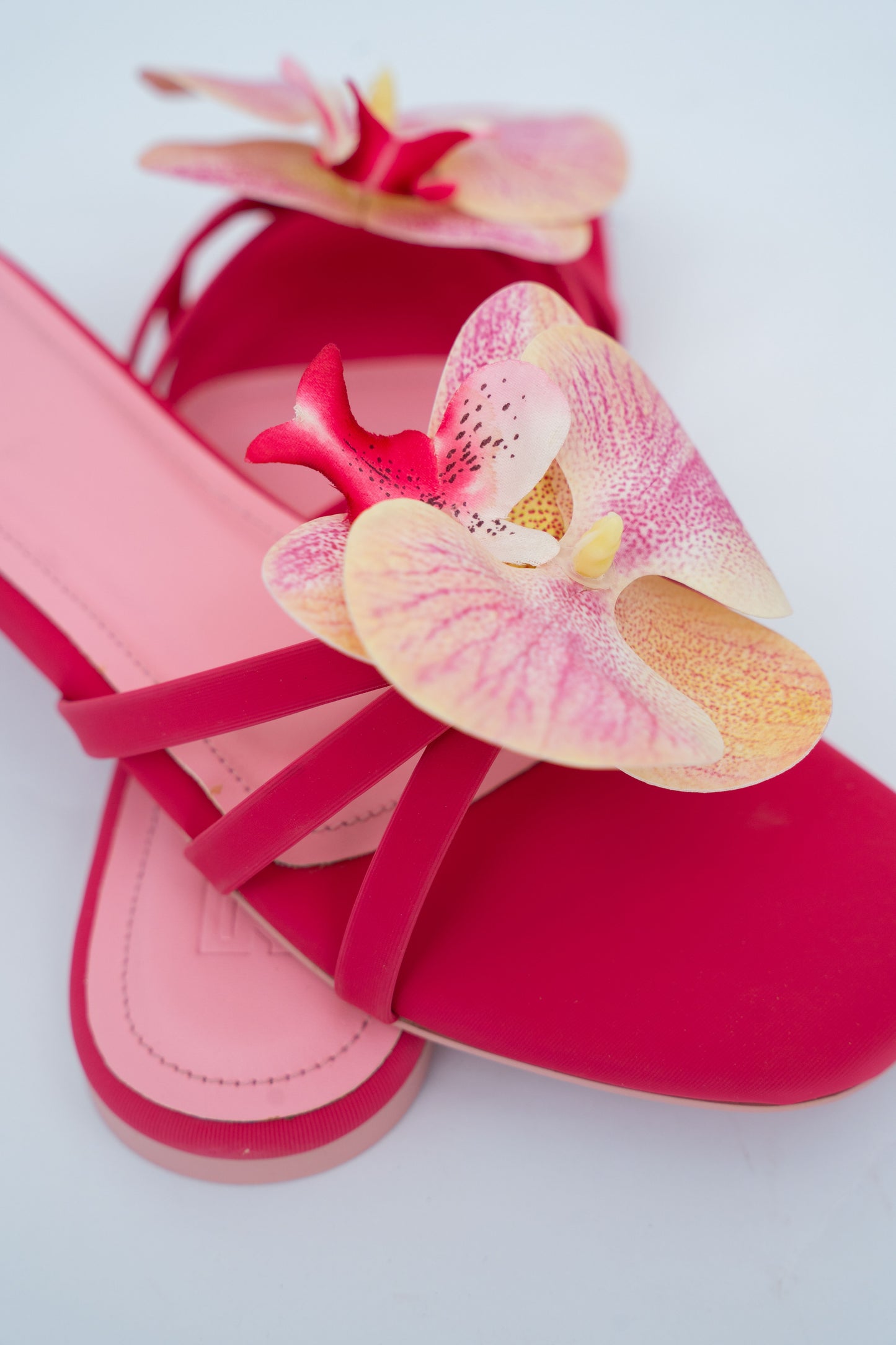 Orchid Flower Slide Flats