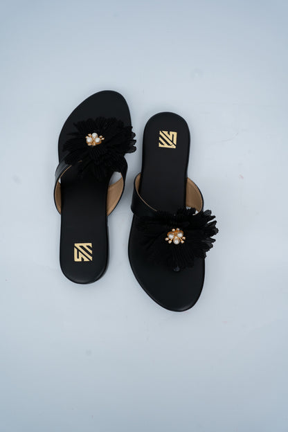 Floral Embellished Flats