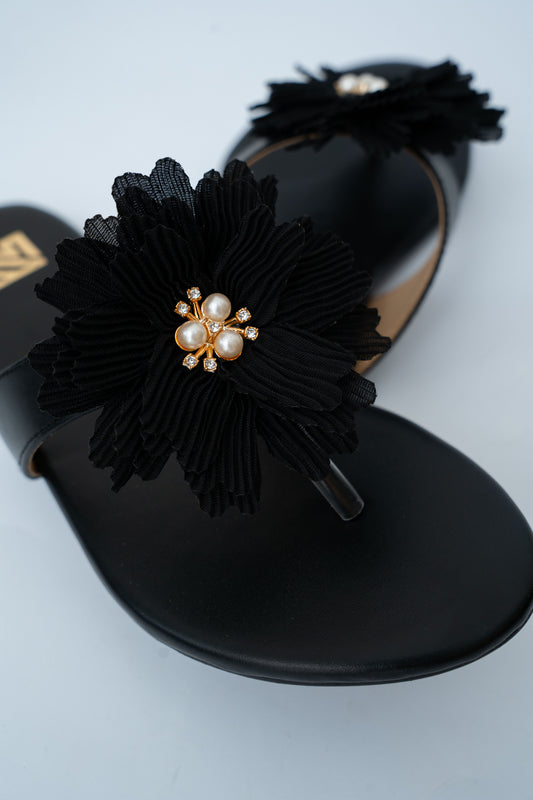 Floral Embellished Flats
