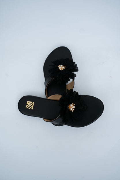 Floral Embellished Flats