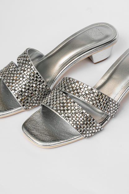 Rhinestone Slide Heels