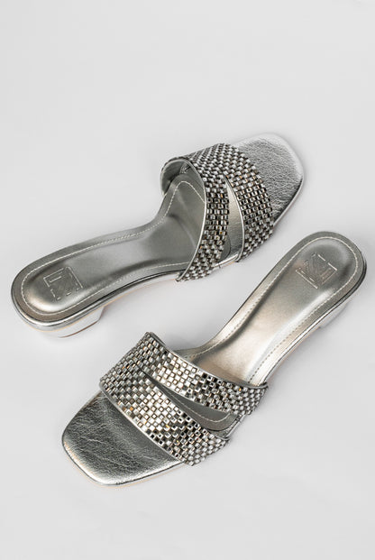 Rhinestone Slide Heels