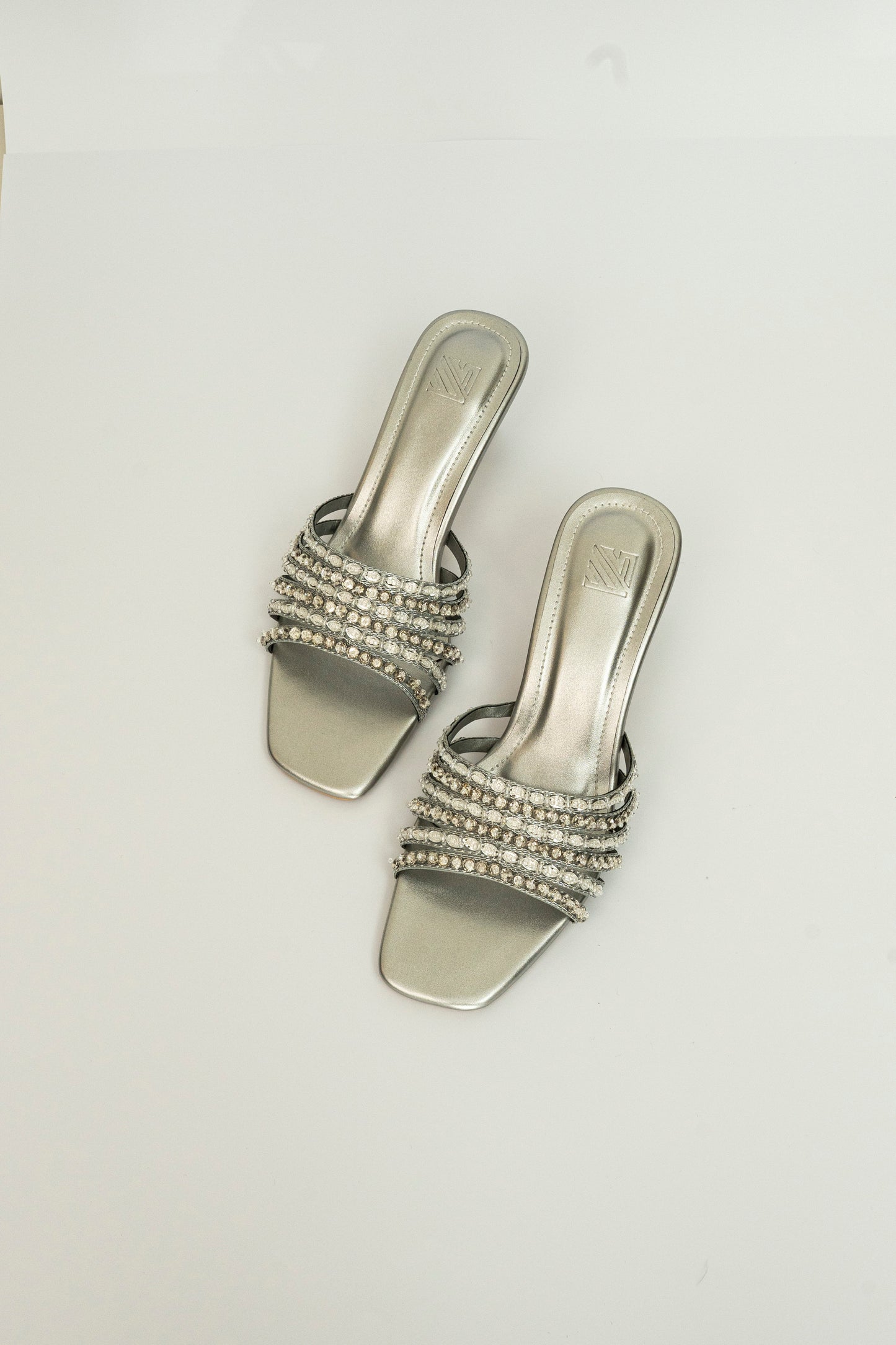 Rhinestone Strap Heels