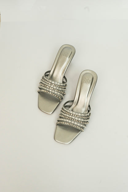 Rhinestone Strap Heels
