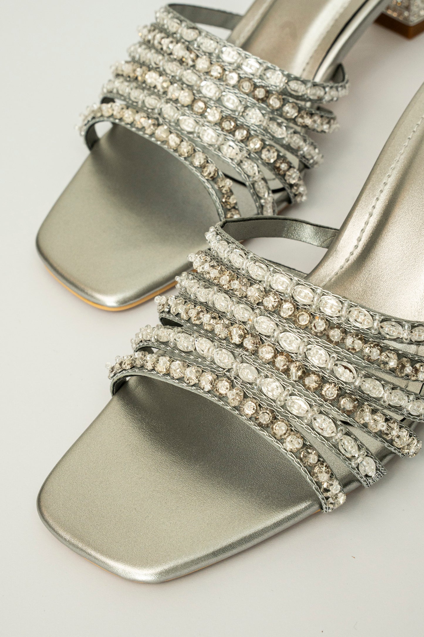 Rhinestone Strap Heels