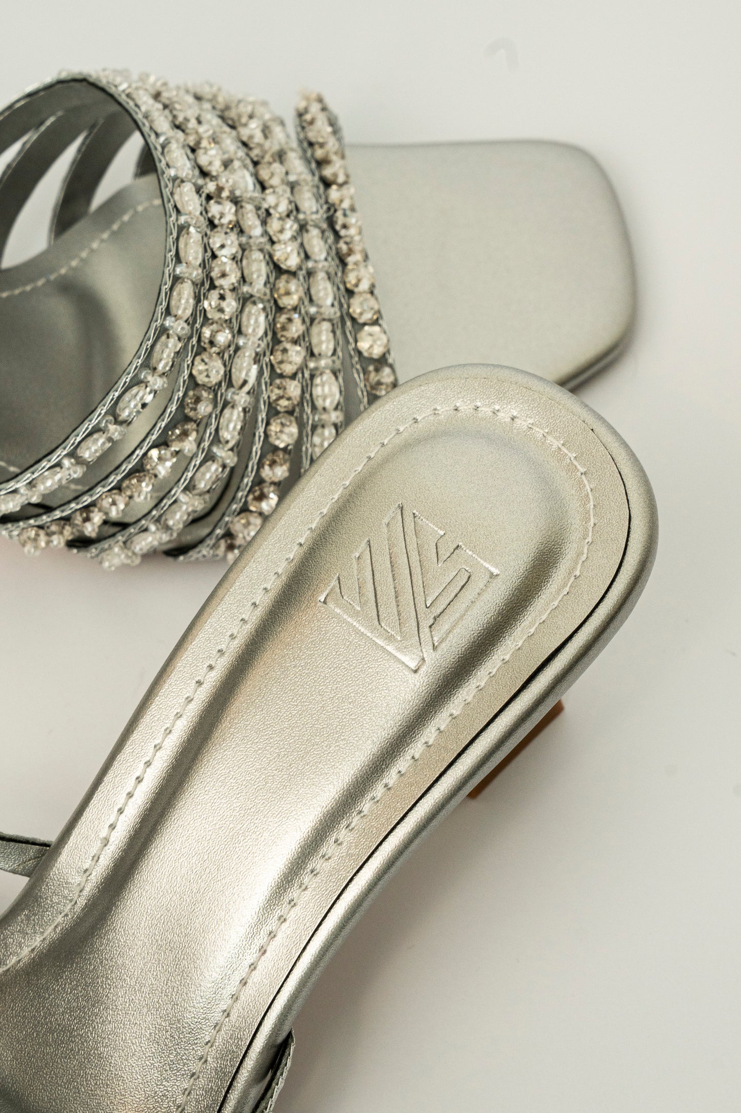 Rhinestone Strap Heels