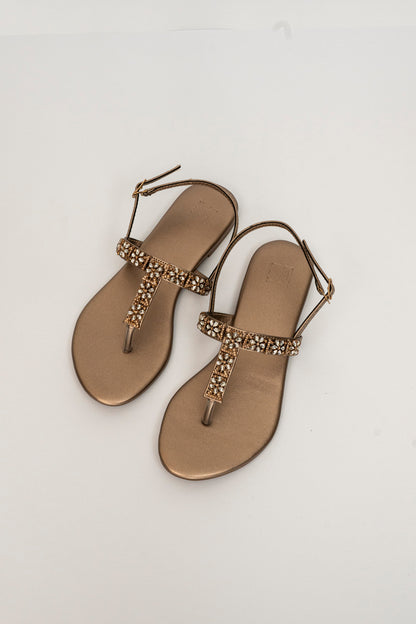Flower Embellished Flats