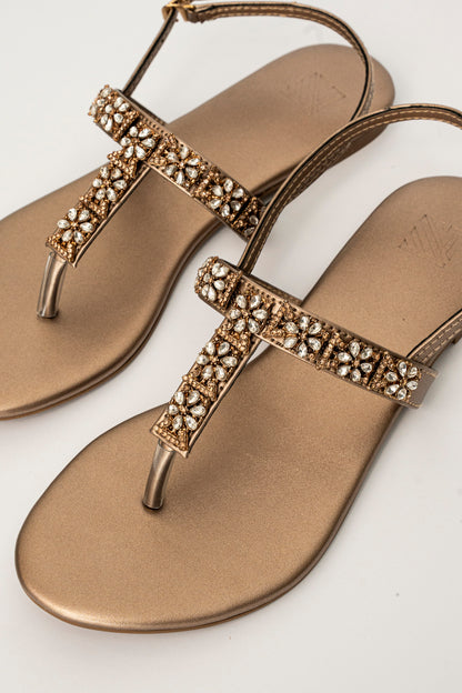 Flower Embellished Flats