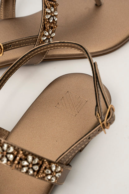 Flower Embellished Flats
