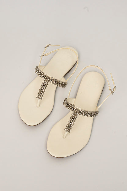 Flower Embellished Flats