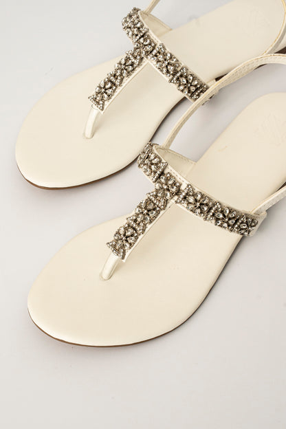 Flower Embellished Flats