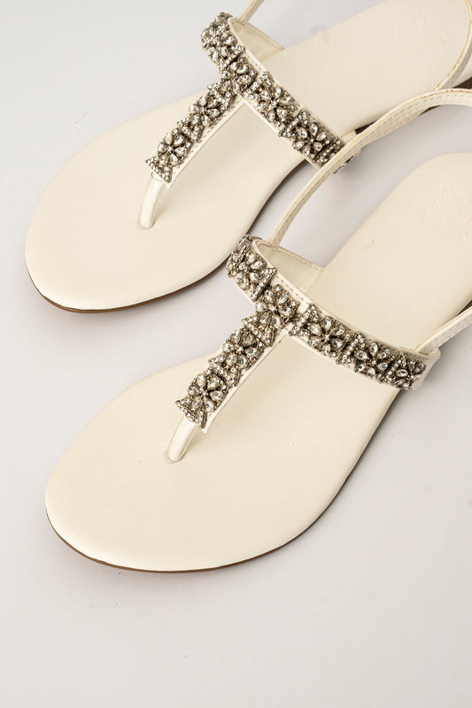 Flower Embellished Flats