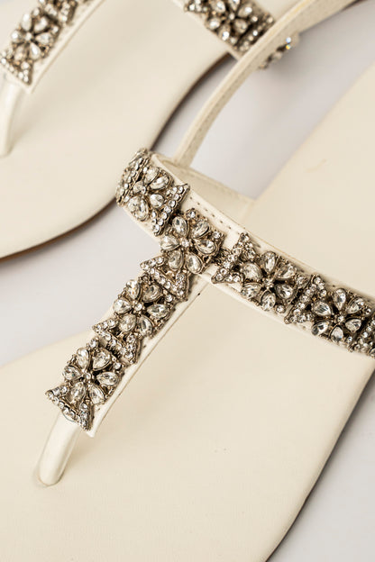 Flower Embellished Flats