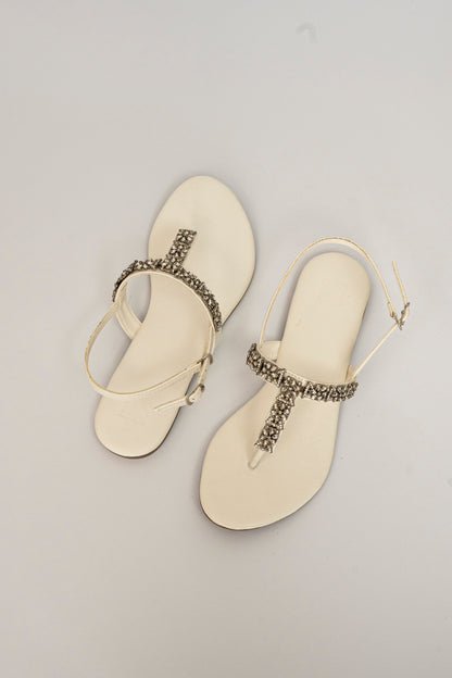 Flower Embellished Flats