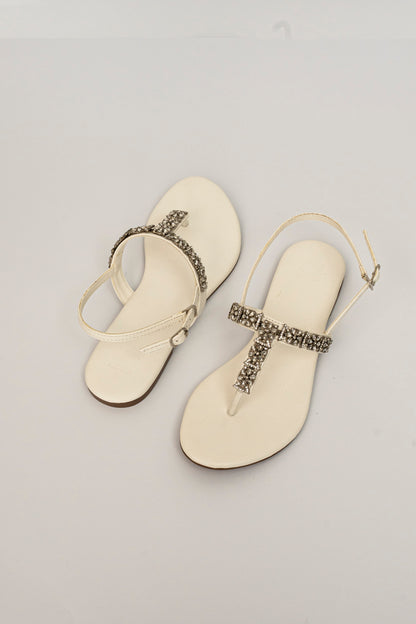 Flower Embellished Flats