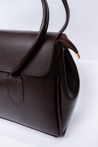 Structured Flap Tote Bag
