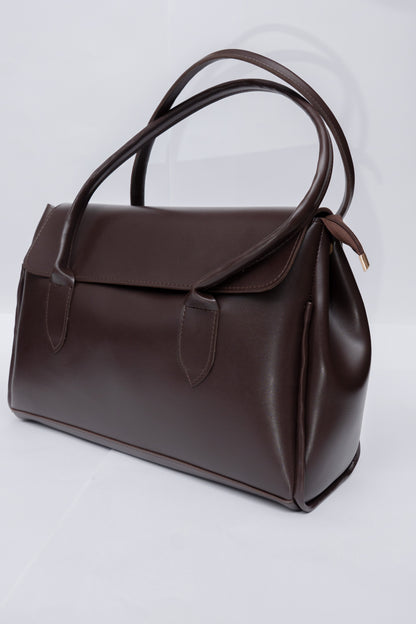 Structured Flap Tote Bag