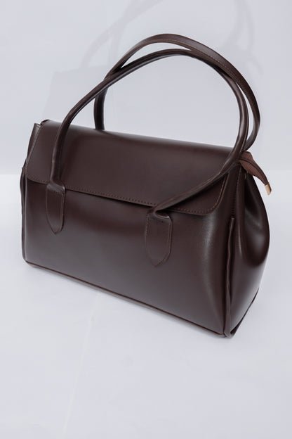 Structured Flap Tote Bag
