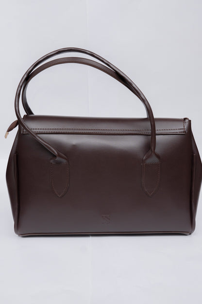 Structured Flap Tote Bag
