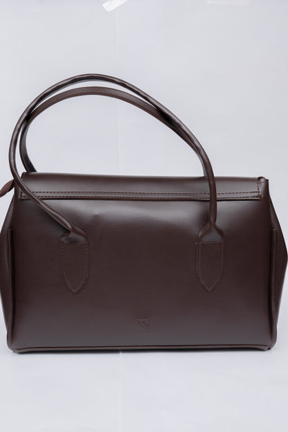 Structured Flap Tote Bag