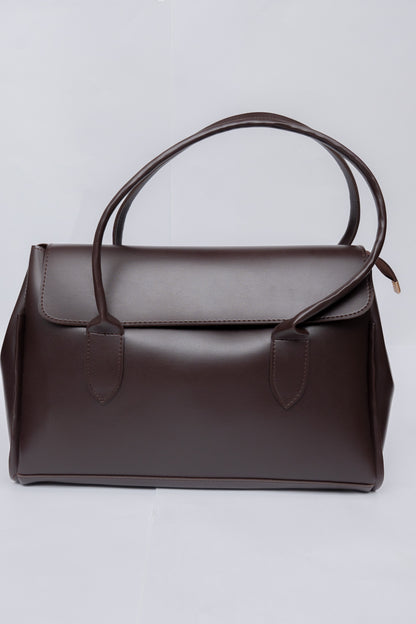 Structured Flap Tote Bag