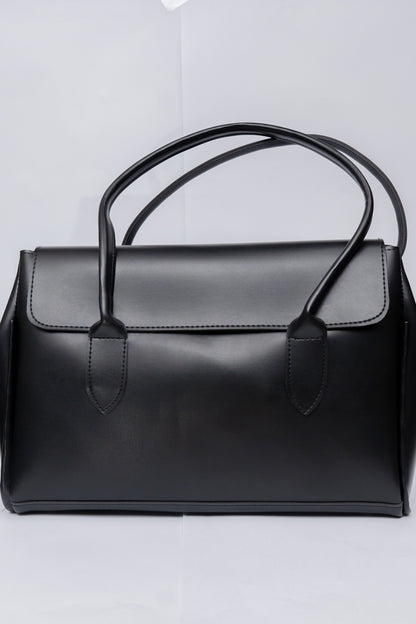 Structured Flap Tote Bag