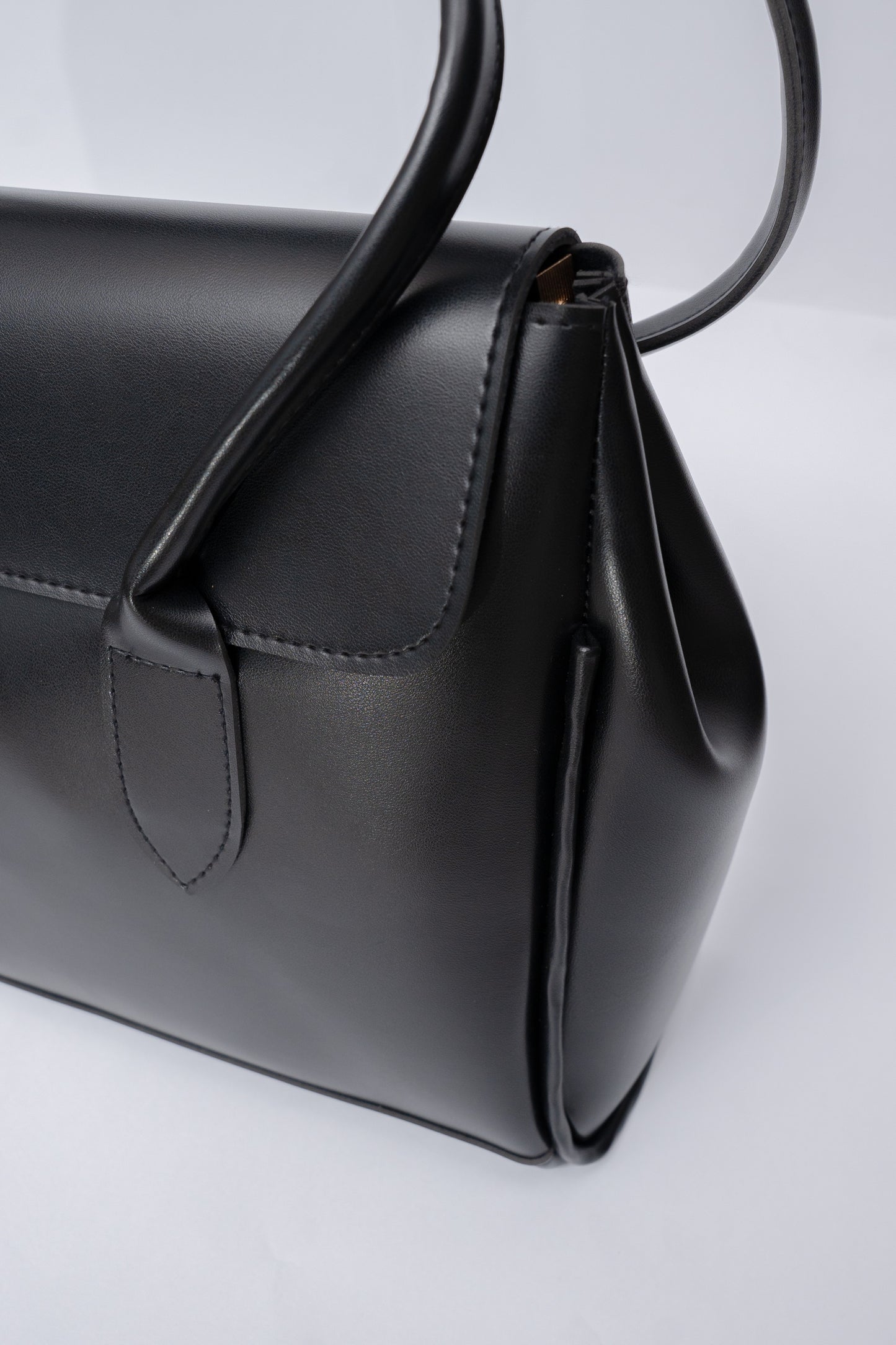 Structured Flap Tote Bag