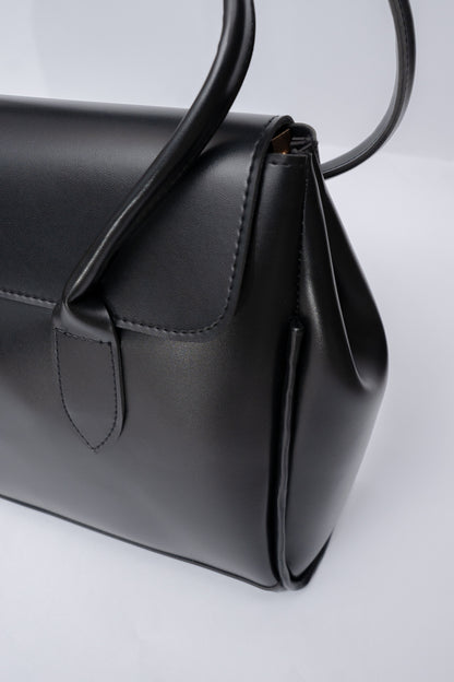 Structured Flap Tote Bag