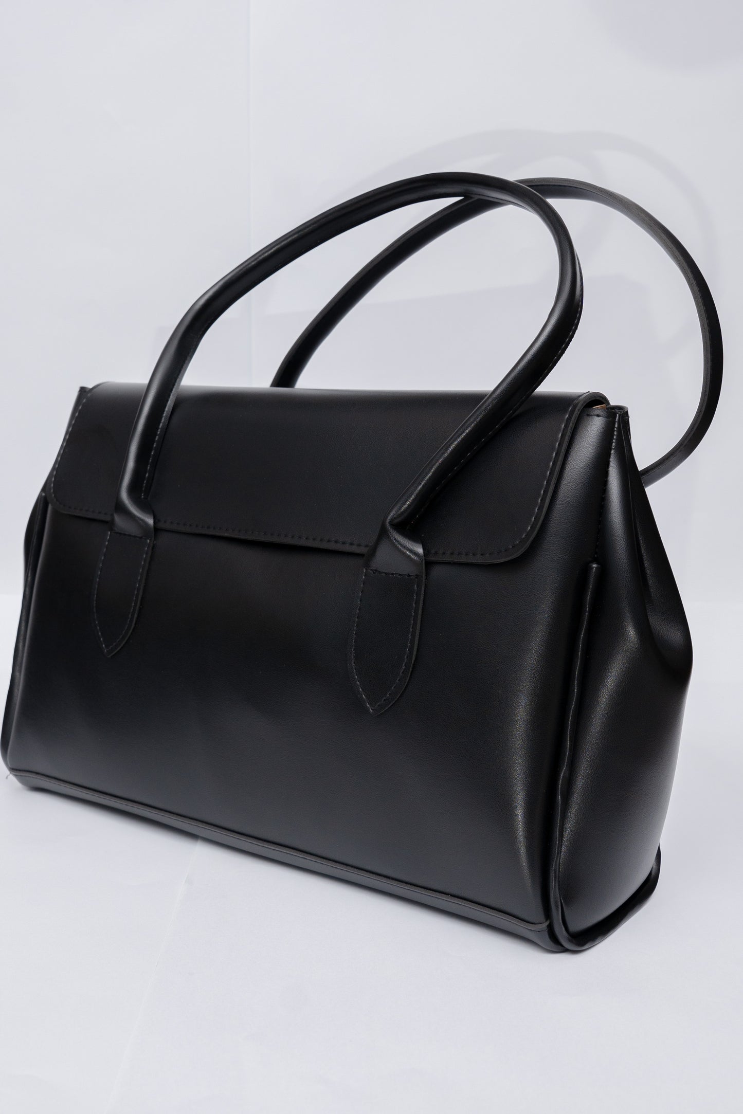 Structured Flap Tote Bag