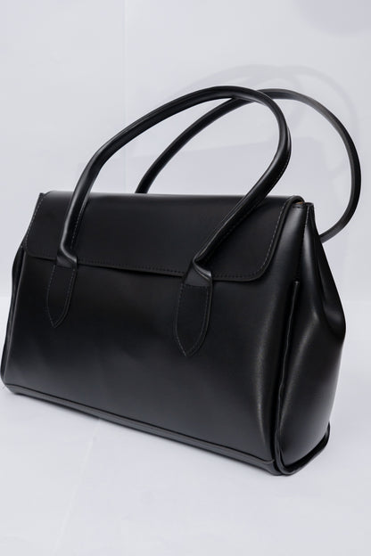 Structured Flap Tote Bag