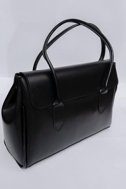 Structured Flap Tote Bag