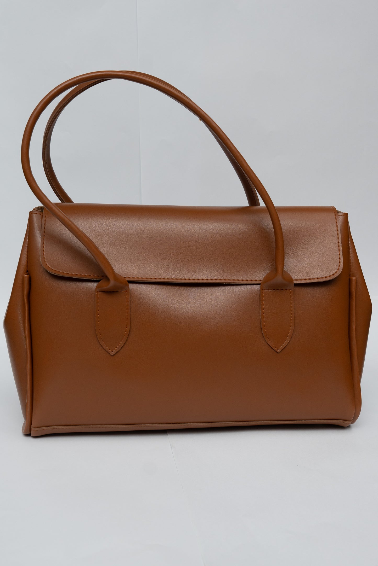 Structured Flap Tote Bag