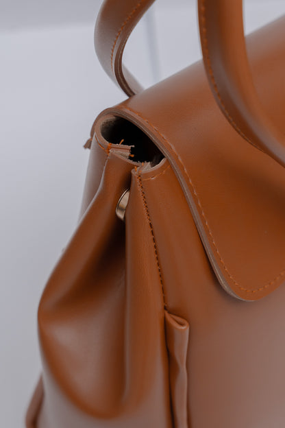 Structured Flap Tote Bag