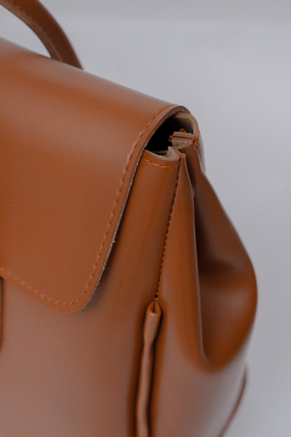 Structured Flap Tote Bag