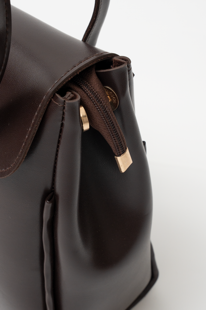 Structured Flap Tote Bag