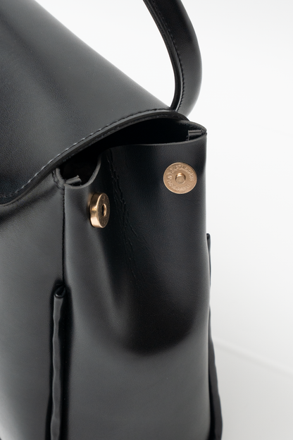 Structured Flap Tote Bag