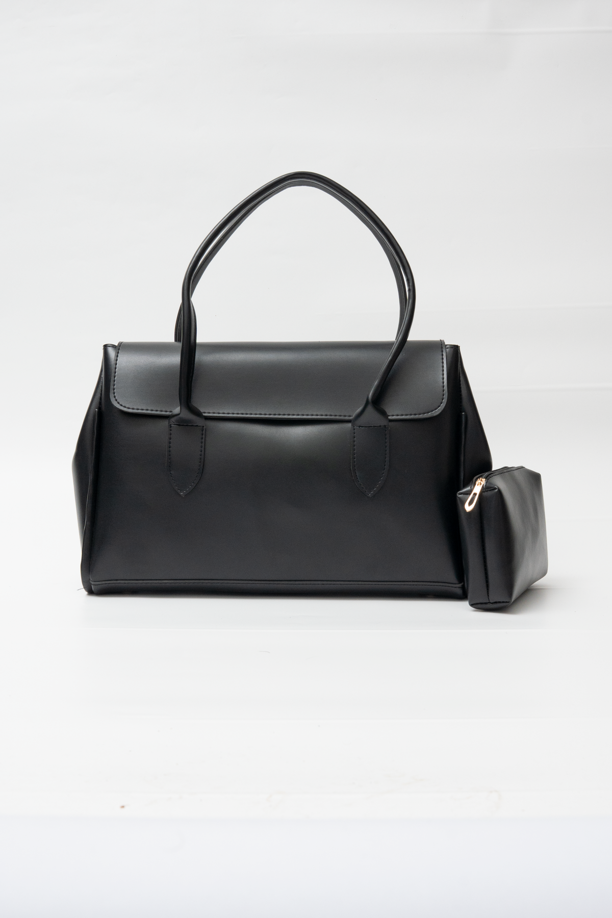 Structured Flap Tote Bag