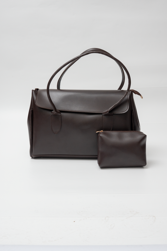 Structured Flap Tote Bag
