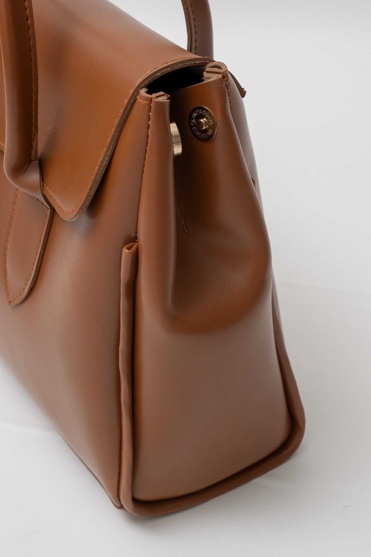 Structured Flap Tote Bag