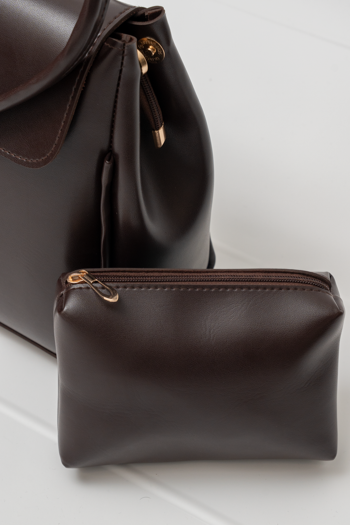 Structured Flap Tote Bag