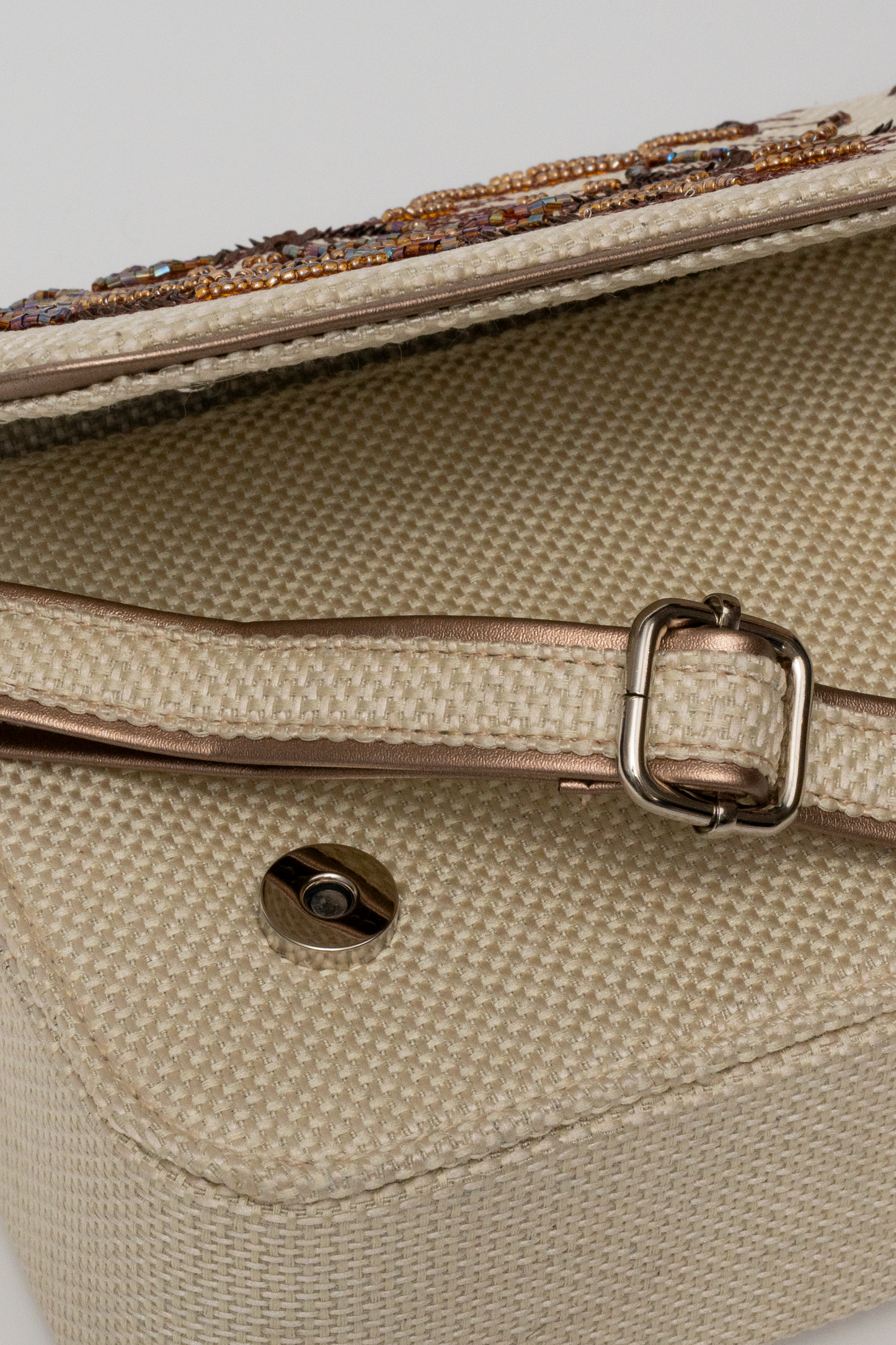 Floral Hand-Embroidered Beaded Box Bag