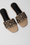 Floral Hand-Embroidered Flats
