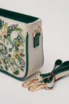 Hand-Embroidered Beaded Crossbody Purse